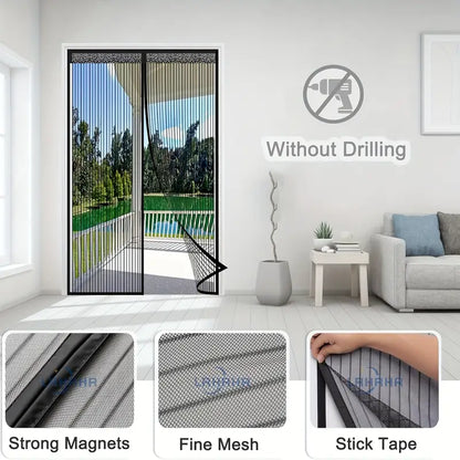 Moustiquaire de porte magnétique fermeture automatique