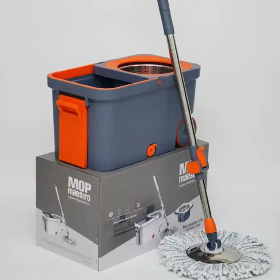 Smart Spin Mop – Édition Premium (Balai Rotatif 360° avec Seau Essoreur)