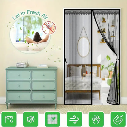 Moustiquaire de porte magnétique fermeture automatique