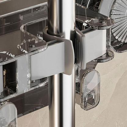 Porte-balai mural à ventouse