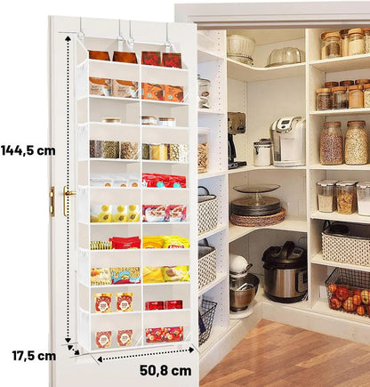 Organiseur de porte 5 niveaux 10 compartiments extra larges