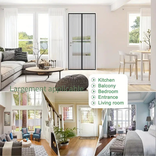 Moustiquaire de porte magnétique fermeture automatique