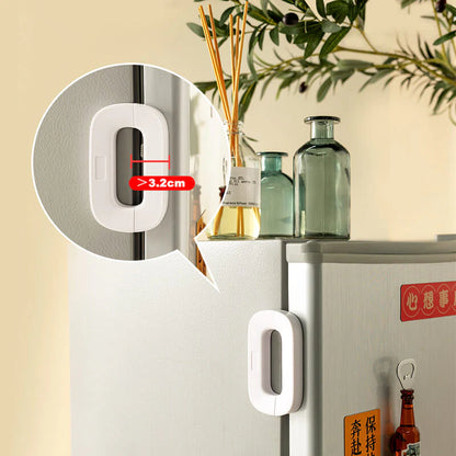 2 pack Verrou de sécurité adhésif pour réfrigérateur