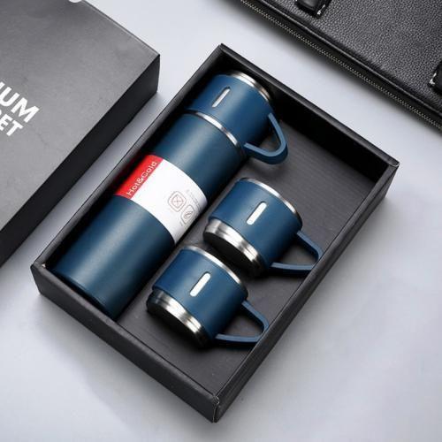 Bouteille isotherme sous vide Thermo 500 ml en acier inoxydable avec tasse