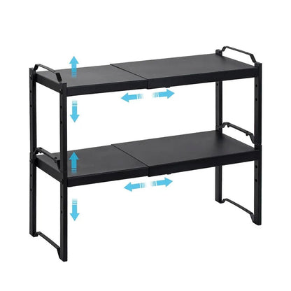 Étagère Organisatrice Cuisine Pro – Extensible, Empilable & Ajustable
