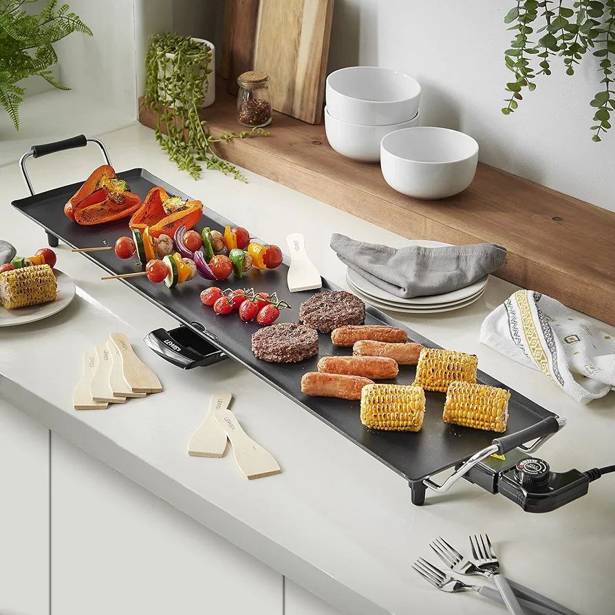 Plancha Électrique Multifonction – Cuisine Saine & Conviviale